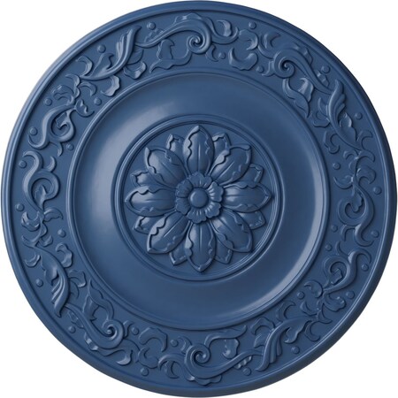Ekena Millwork Milan Ceiling Medallion, Hand-Painted Americana, 47 5/8"OD x 2 3/4"P CM47MIAMF
